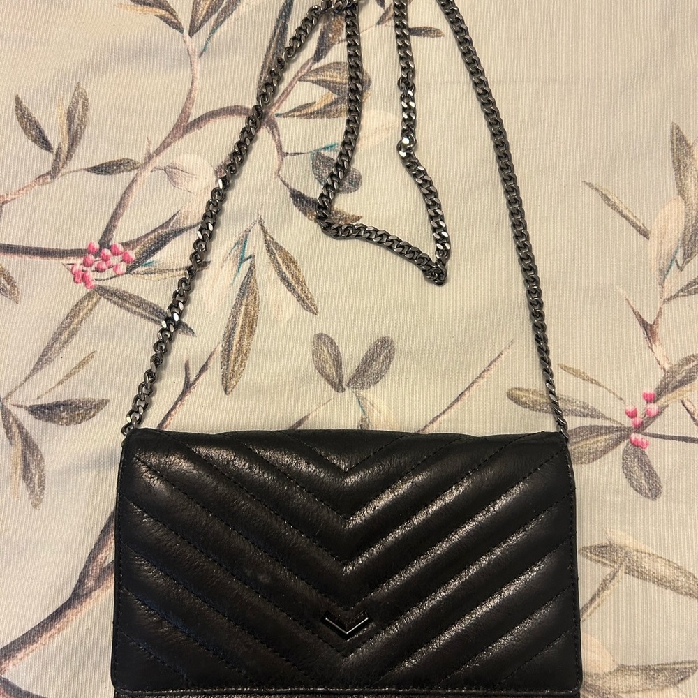 Botkier Black Chevron Crossbody Bag